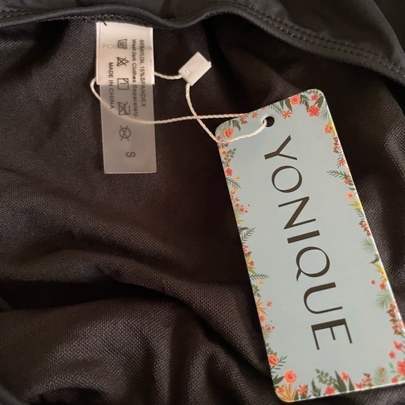 NWT Yonique Black Swimsuit - Picture 5 of 5